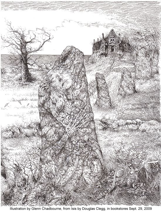 An illustration from Isis by Douglas Clegg